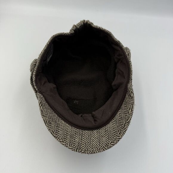 Laplein Tweed Newsboy Fiddlers Cap Peaky Blinders Hat Y2K - Picture 4 of 12